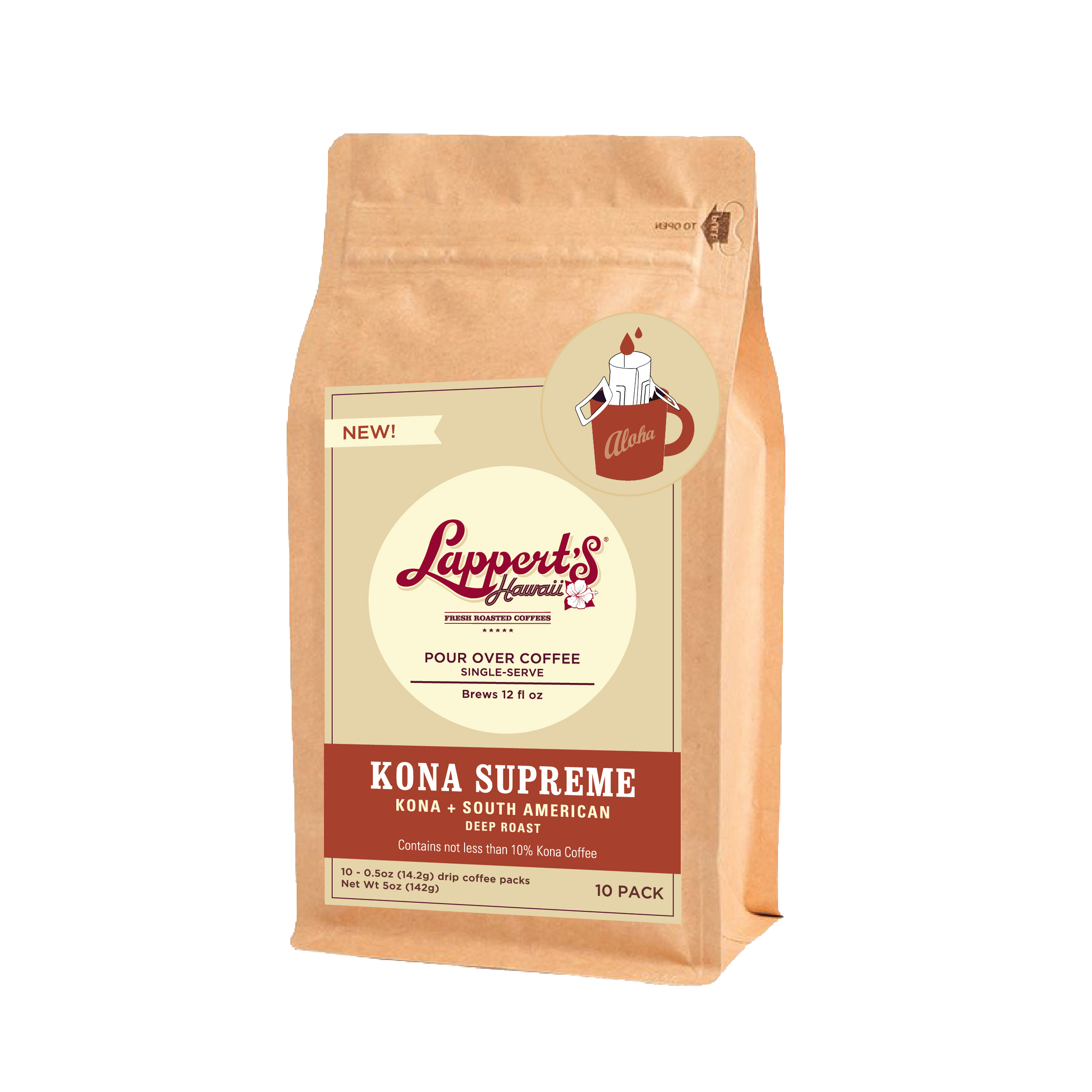 Kona Supreme - Pour Over Single Serve 10 pack