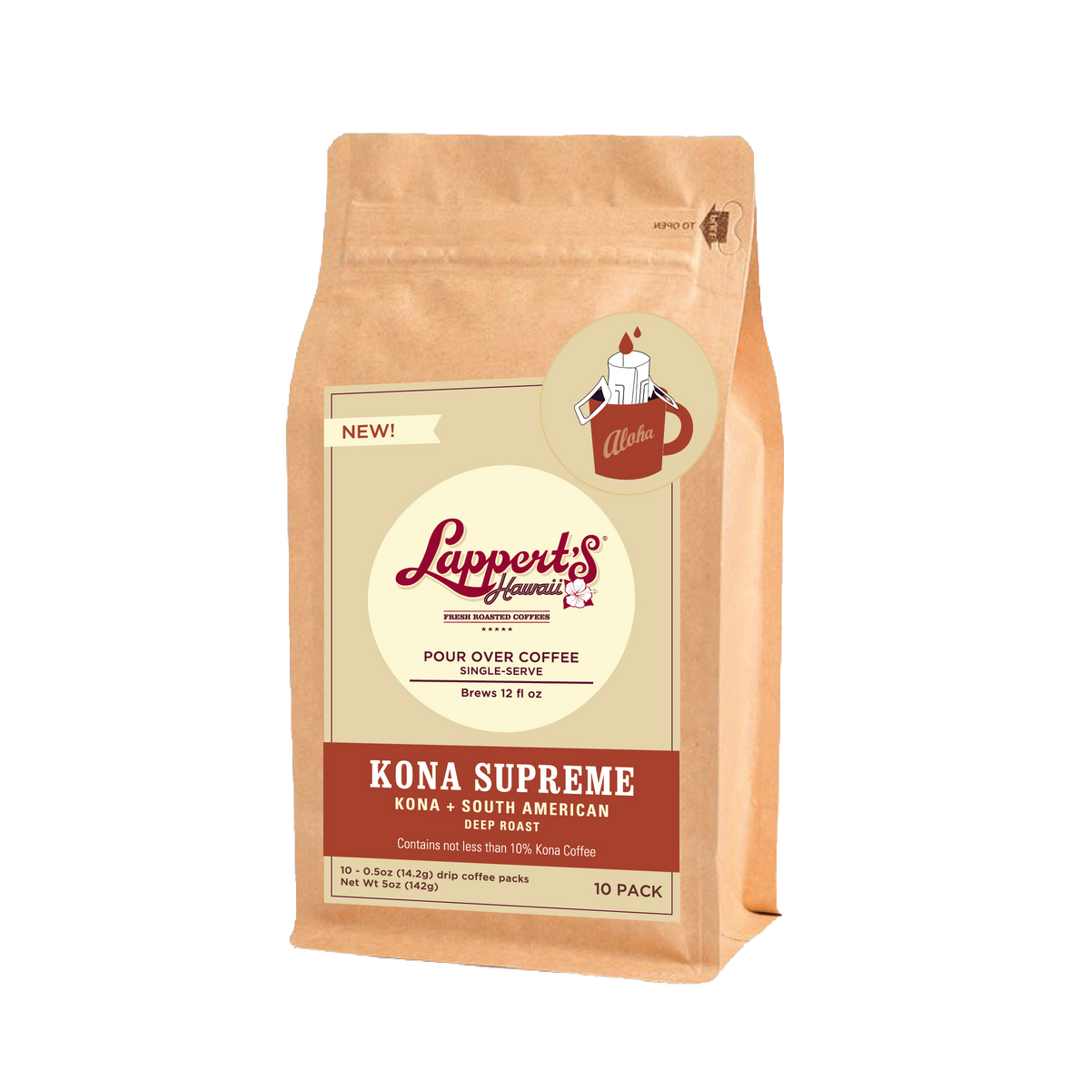 Kona Supreme - Pour Over Single Serve 10 pack