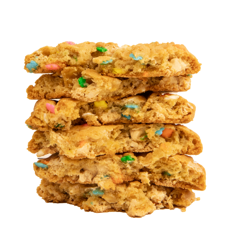 Rainbow Confetti Cookie