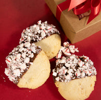 Chocolate Dipped Peppermint Shortbread