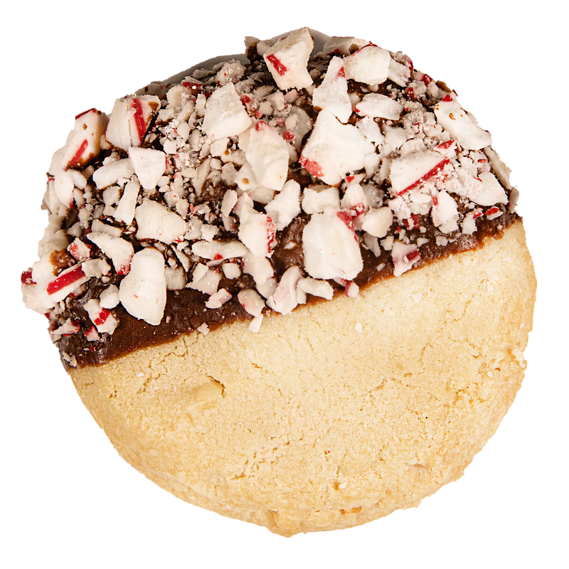 Chocolate Dipped Peppermint Shortbread